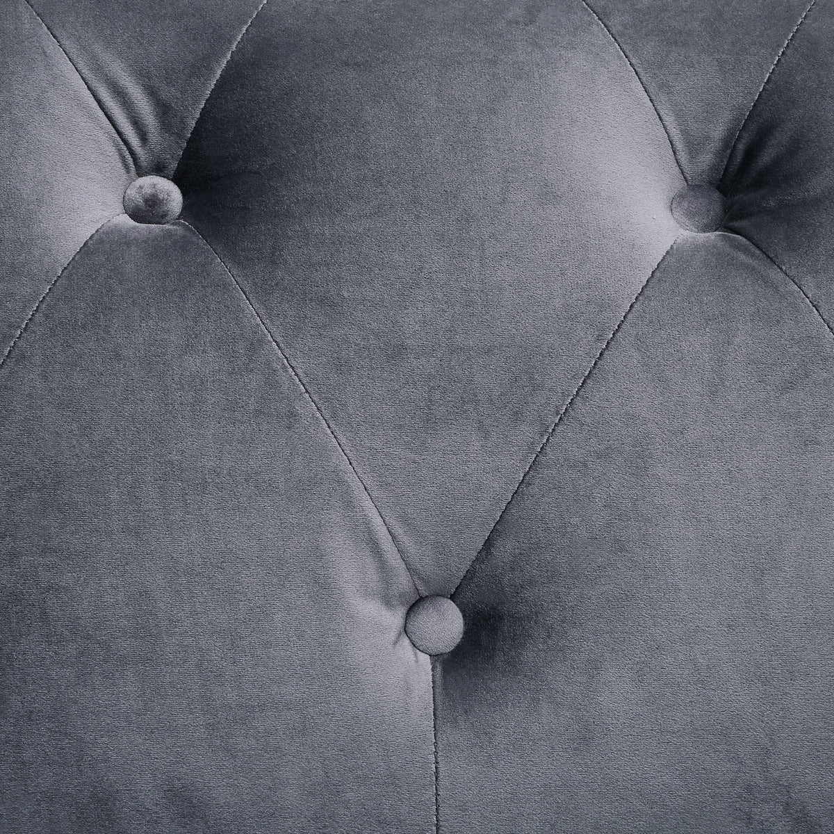 Blue Fabric Button Tufted Chair O770243