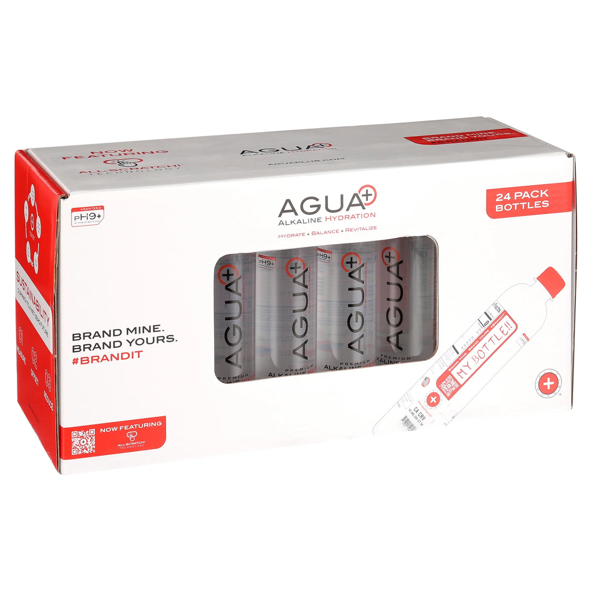 Alkaline Water, 16.9 fl oz Bottles (Count of 24) M150