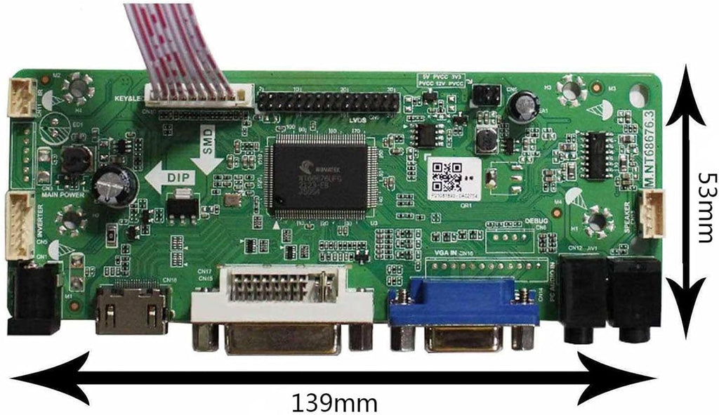 LCD Controller Board for 17 19 1280x1024 LCD Screen Panel E51182