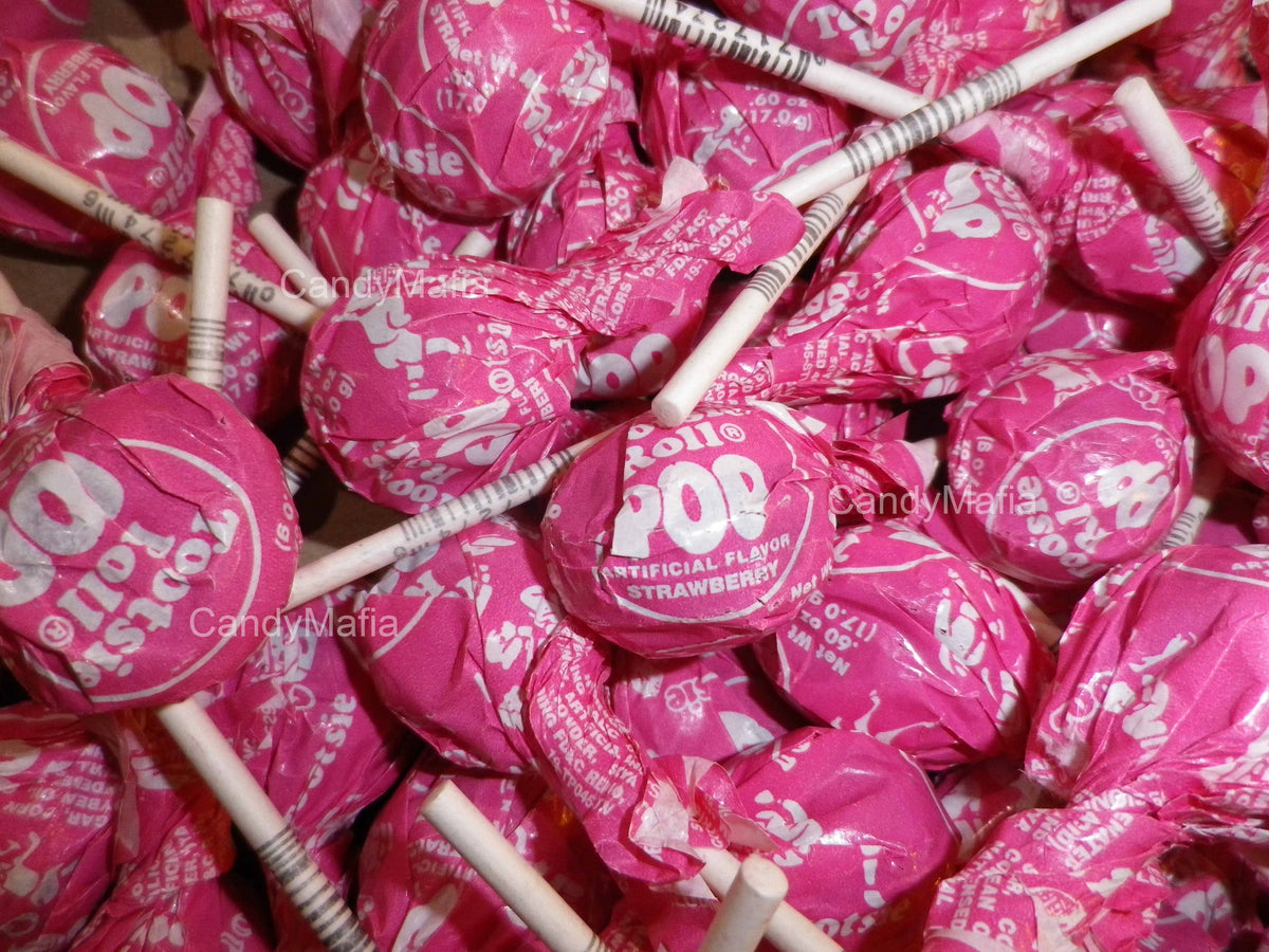 Strawberry Tootsie Pops 30 Pops H1913