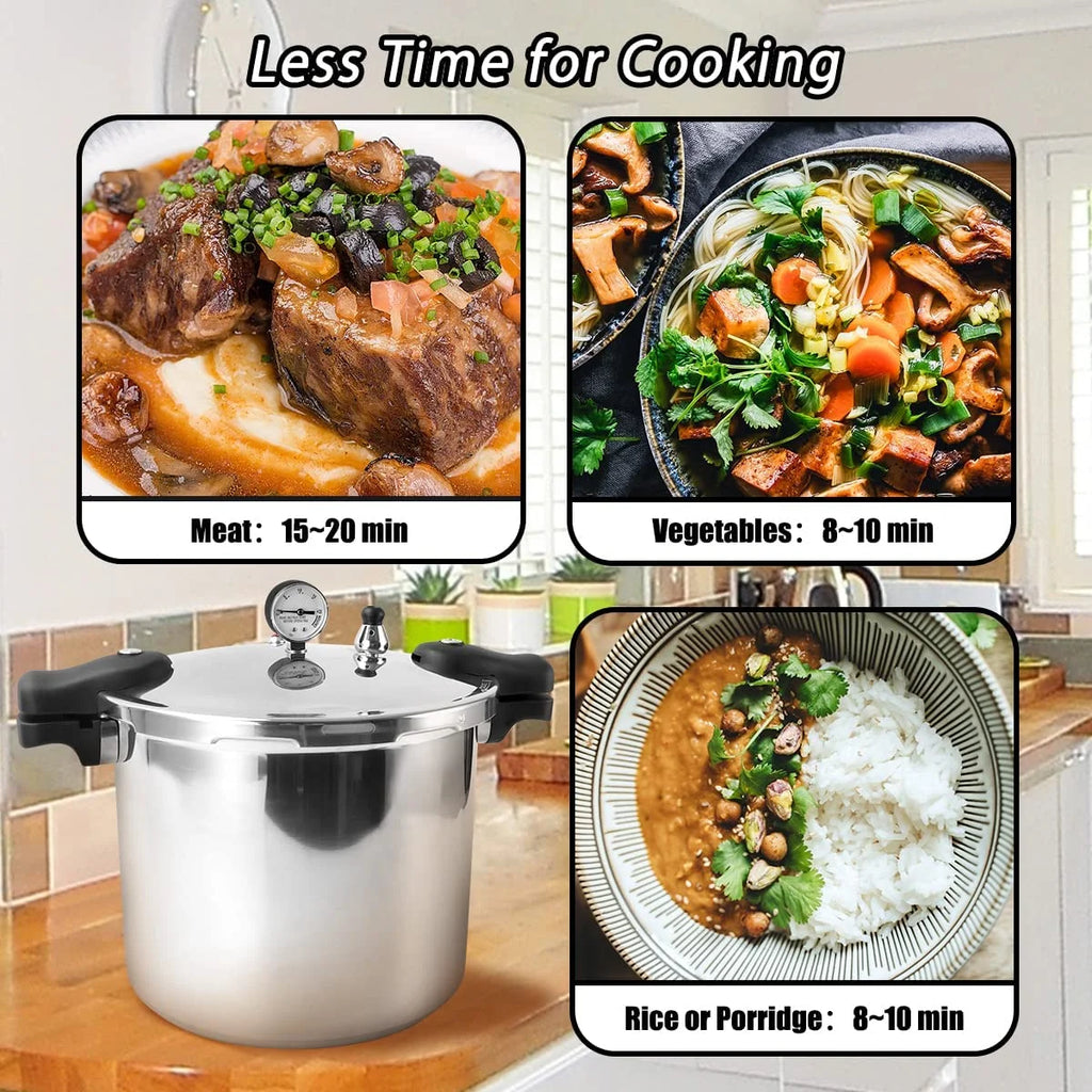 23 Quart Nonstick Aluminum Pressure Cooker and Canner D54423