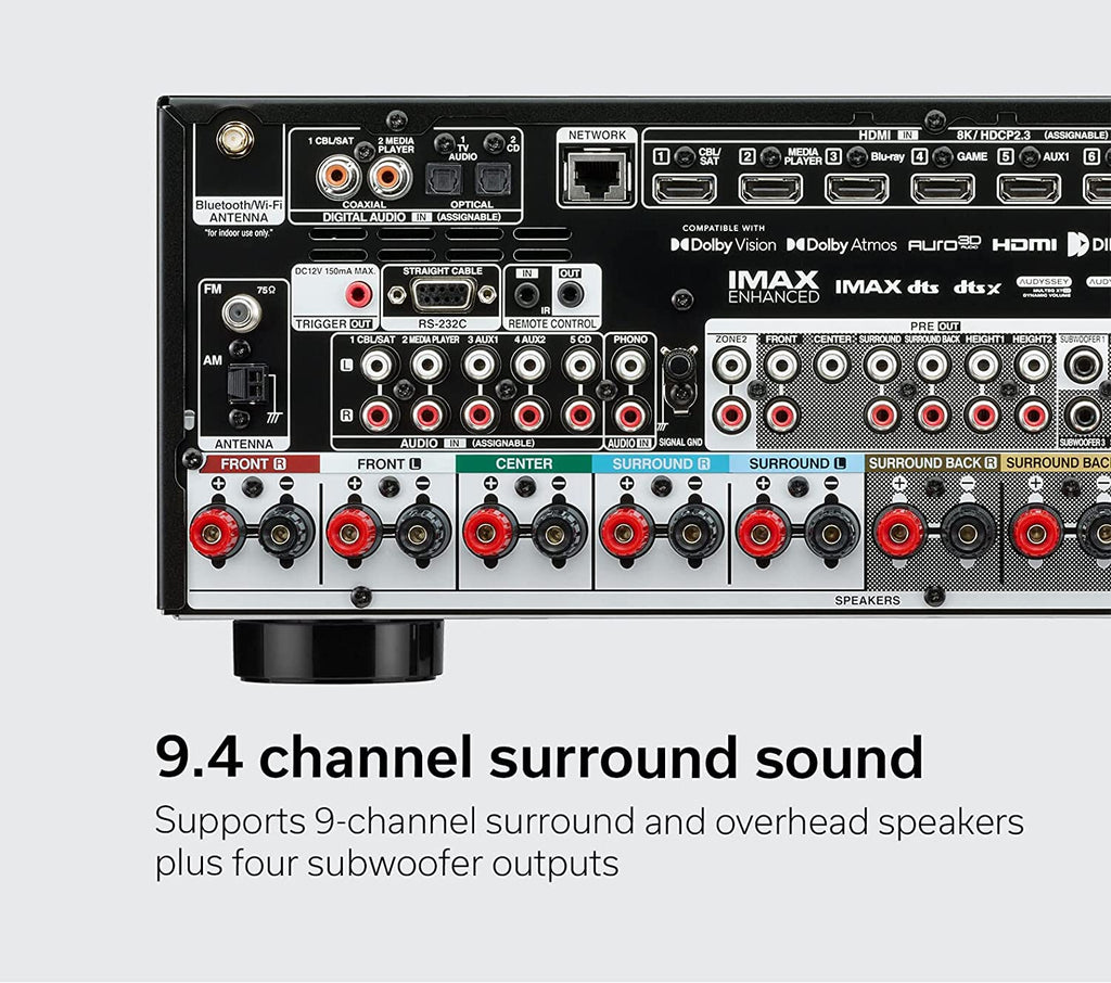 9.4 Channel 8K AV Receiver with Dolby Atmos Y52188
