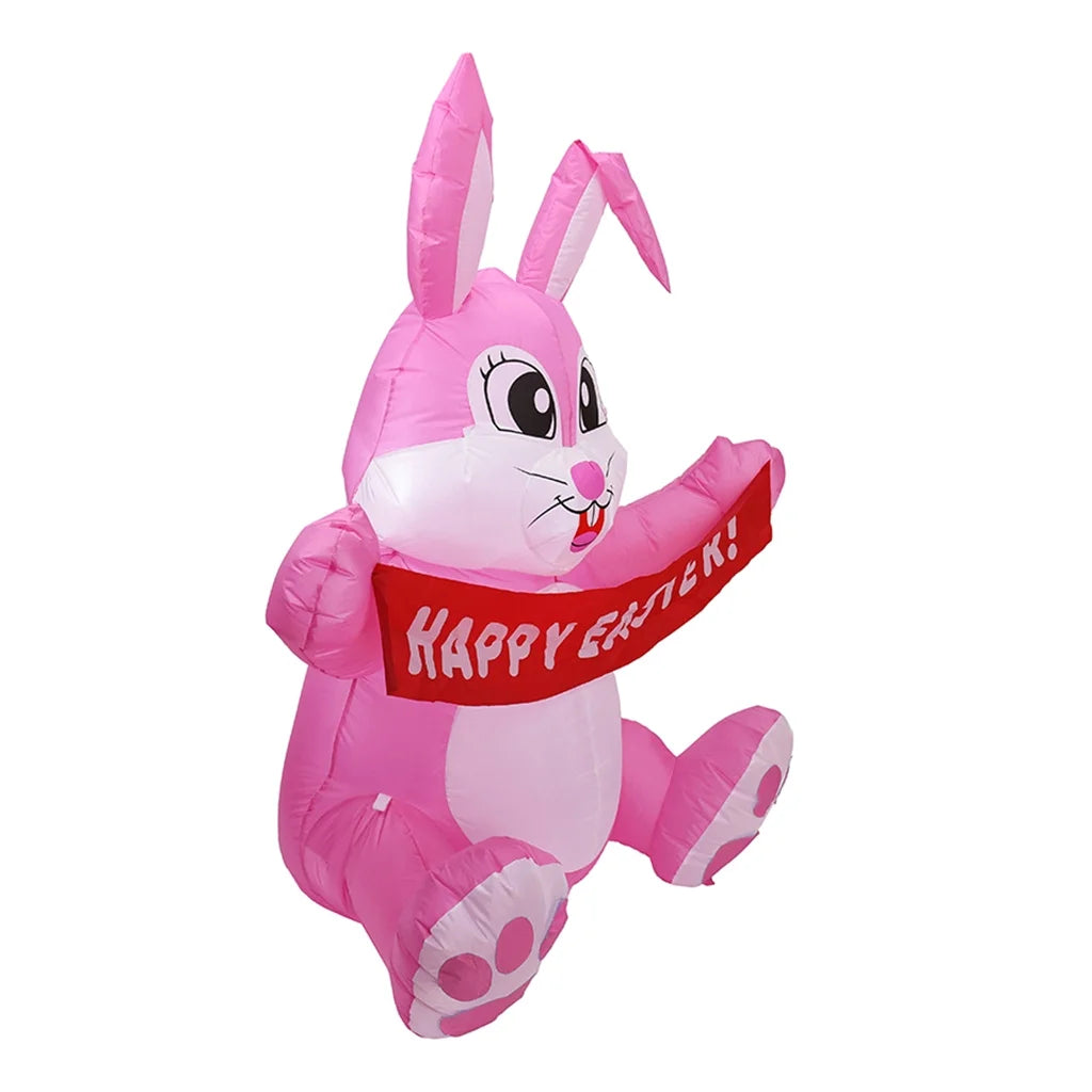 1.5m Inflatable Easter Bunny LED Night Light Outdoor Decorations S14814
