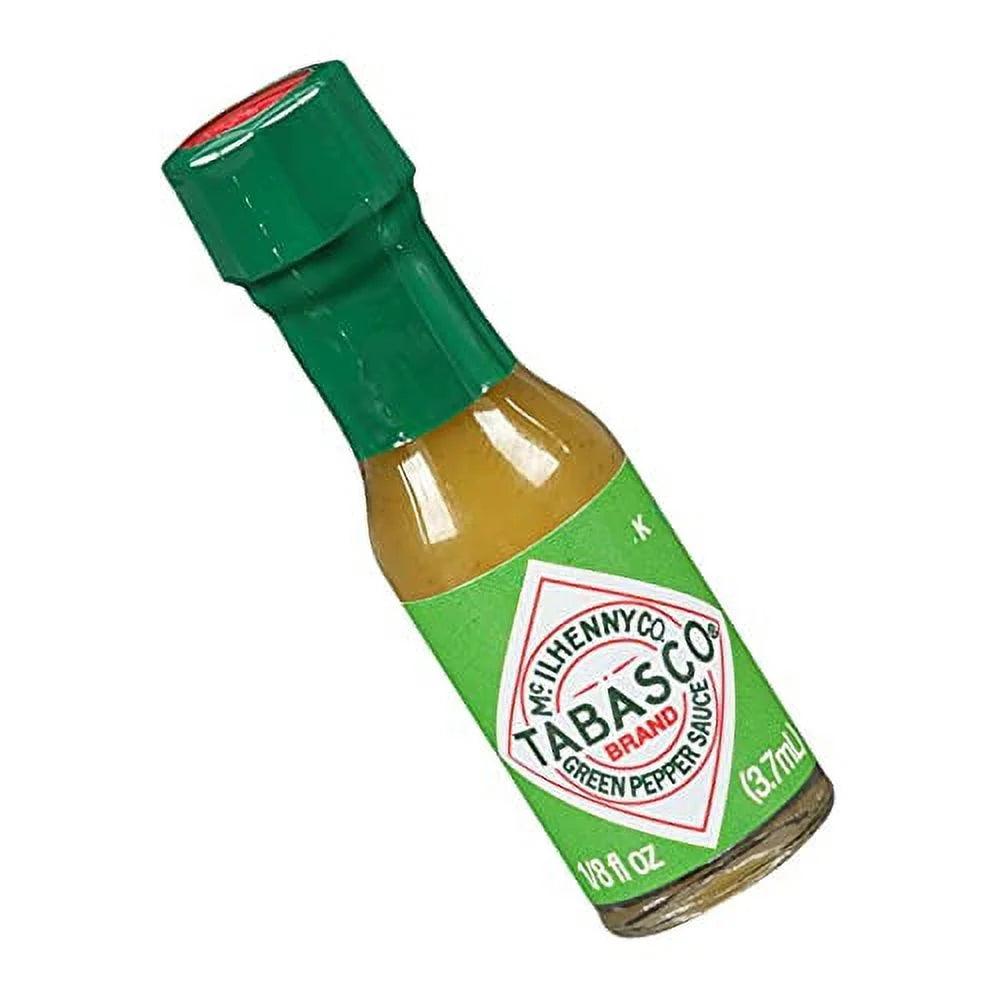 48 Count 1/8 Fl Oz Mini Glass Bottles of Jalapeno Sauce I6517