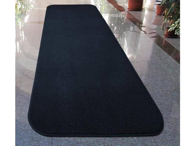 Navy Blue Skid-Resistant Carpet Runner Q392