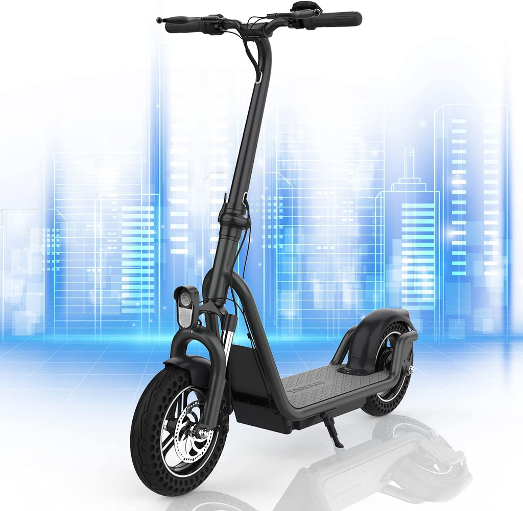 Electric Kick Scooter with 350W Brushless Motor, 50 Miles Long-Range Battery, Foldable J5264