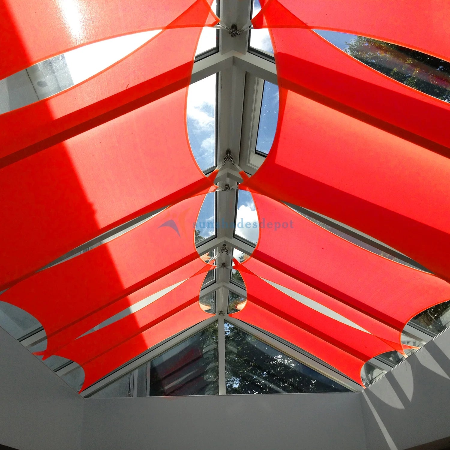 Beige Rectangle Sun Shade Sail Canopy L7901