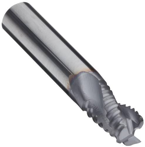 Carbide Square Nose End Mill, TiCN Finish, 3 Flutes, 4x22 Overall Len H9307