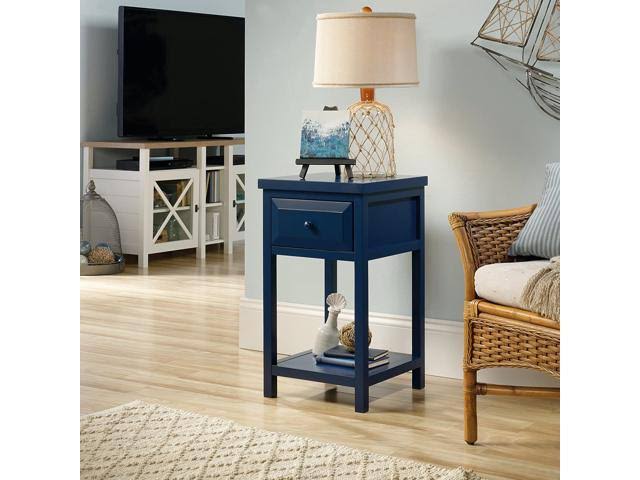 Indigo Blue Finish Side Table W541976
