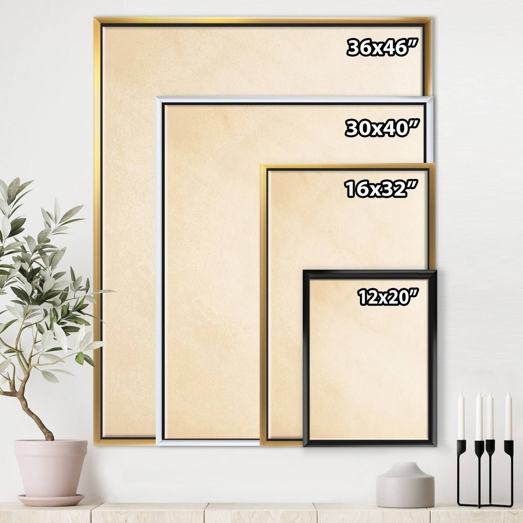 Orange Framed Canvas V78830