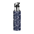 Navy Stainless Steel Insulated Water Bottle with Straw Lid R3302