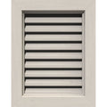 18 inch x 12 inch Vertical Gable Vent Primed Smooth Western Red Cedar P9213