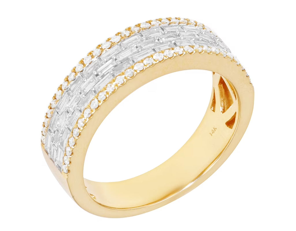 1.2CT Diamond Ring 14k Yellow Gold S52156