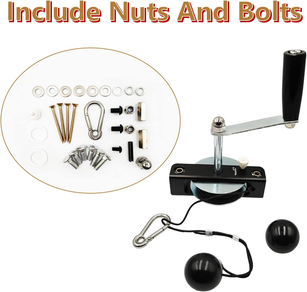 Winch System Manual Winch for Chainsaw Mill, with Nuts and Bolts, Pack of 2 V838
