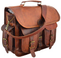 Distressed Leather Messenger Bag B67738