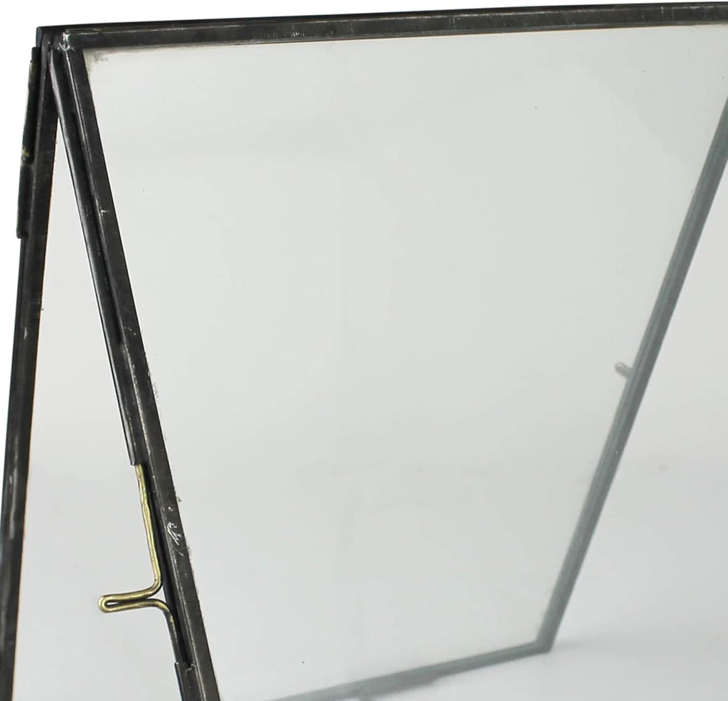 Black Dual Photo Frame with Metal Encasing A985832