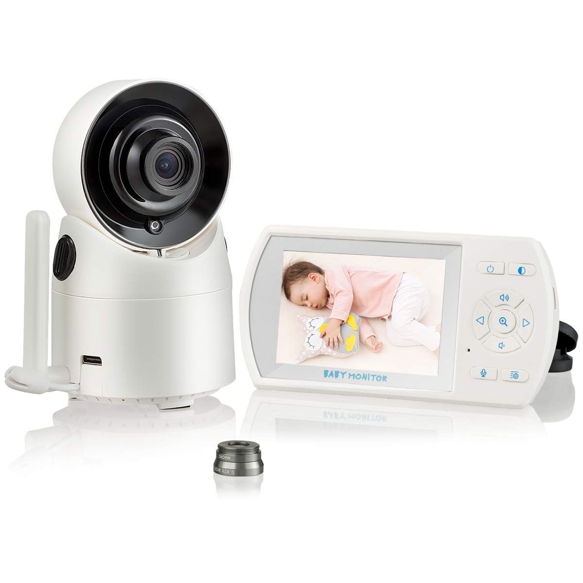 3.5'' LCD Video Baby Monitor, 2-Way Audio, Infrared Night Vision, Pack of 2 T720364