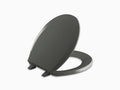 Thunder Grey Round-Front Toilet Seat with Quick-Release Hinges O854957