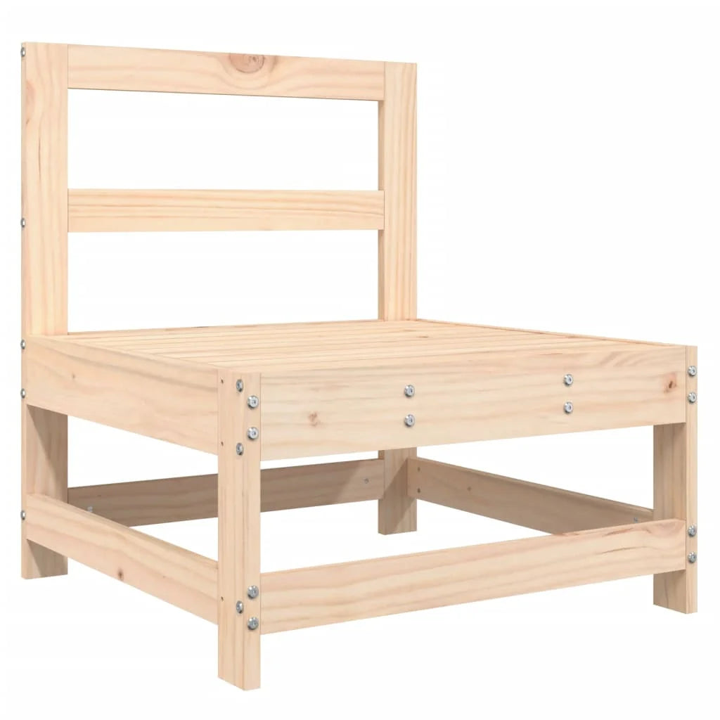 Solid Wood Pine Middle Sofa with Cushions M589907