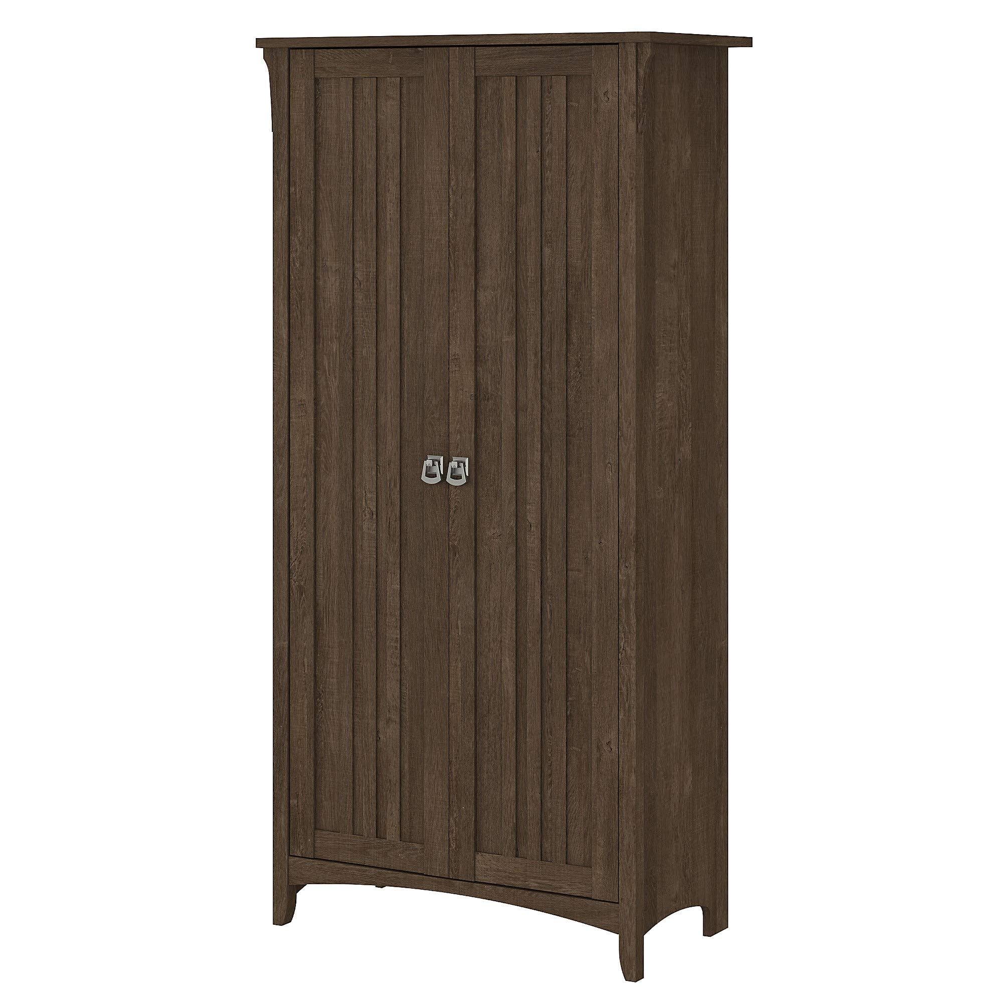 Brown Bathroom Storage Cabinet with Doors S558