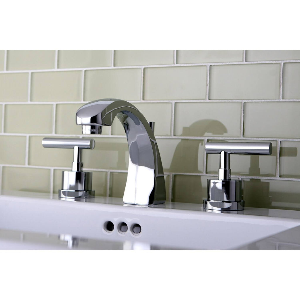 8-Inch Widespread Solid Brass Bathroom Faucet Polished Brass M738063