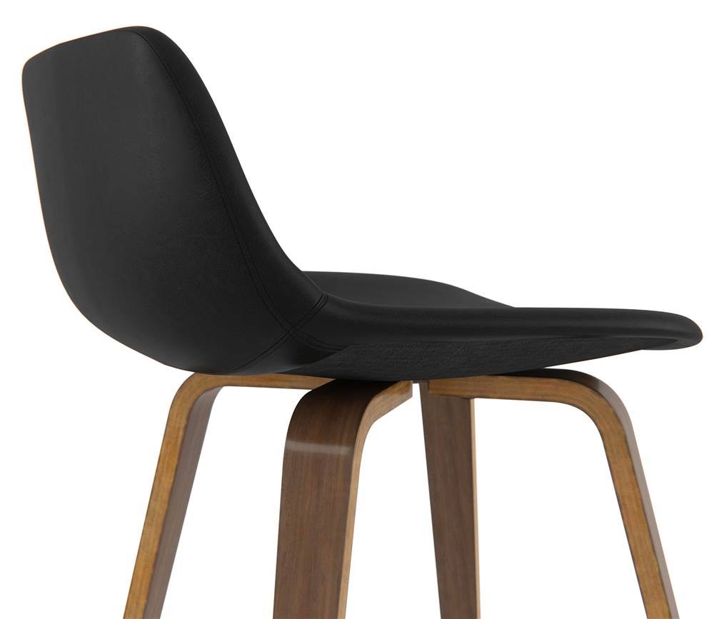 Black Bentwood Counter Height Stool Set of 2 M85581