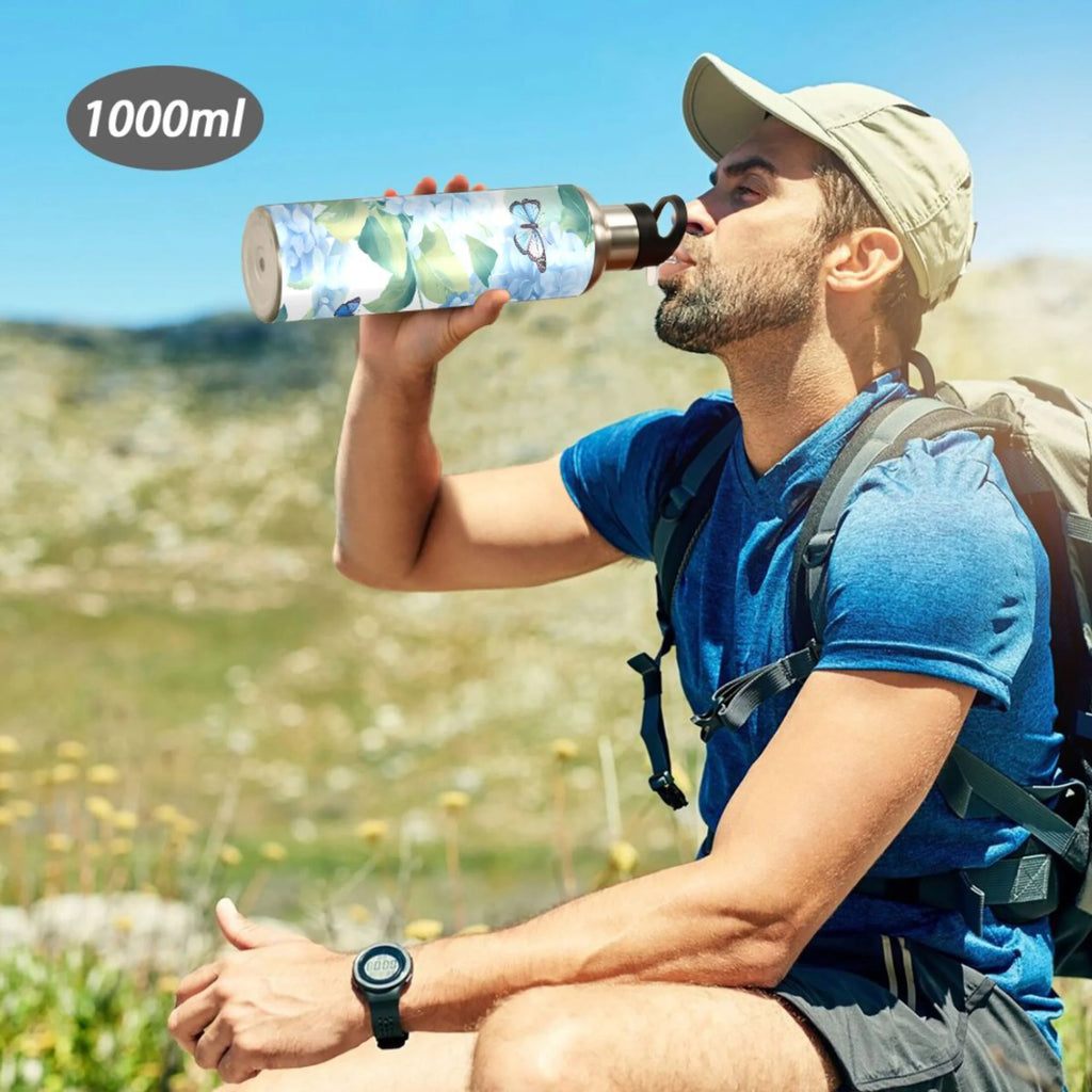Stainless Steel Insulated Water Bottle with Straw Lid B14431
