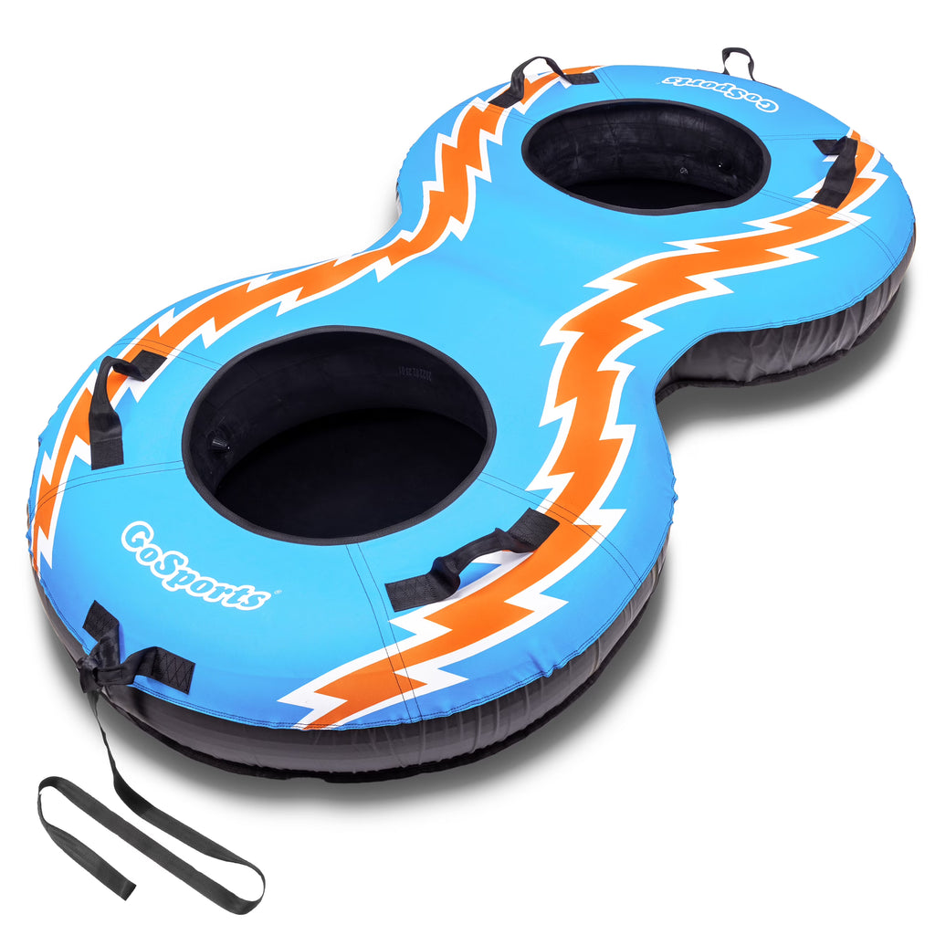 Retro 2 Person Snow Tube with Canvas Cover K5161