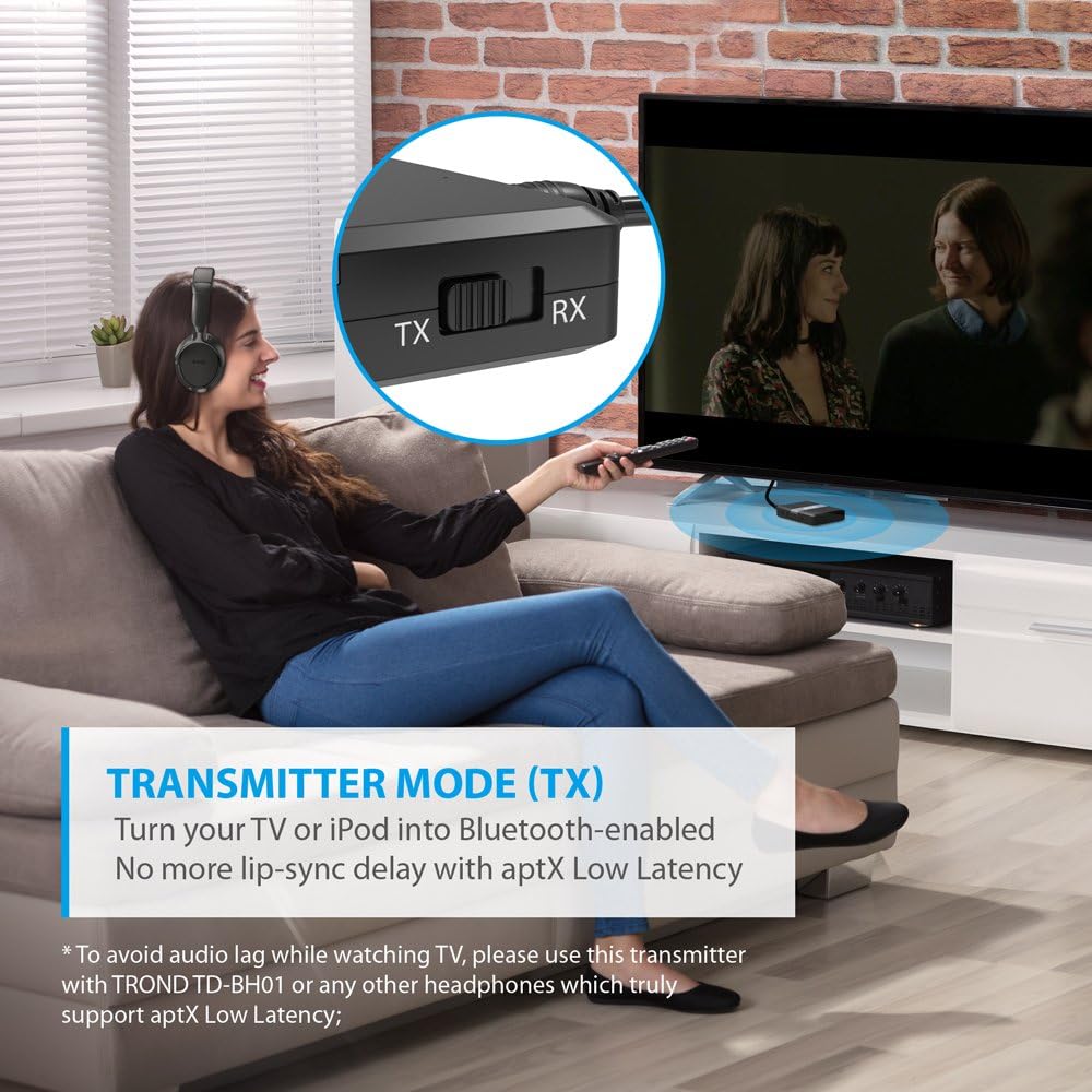 2-in-1 3.5mm Bluetooth Adapter with Volume Control, Pack of 2 X645