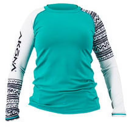Teal Long Sleeve Women's Rash Guard A140