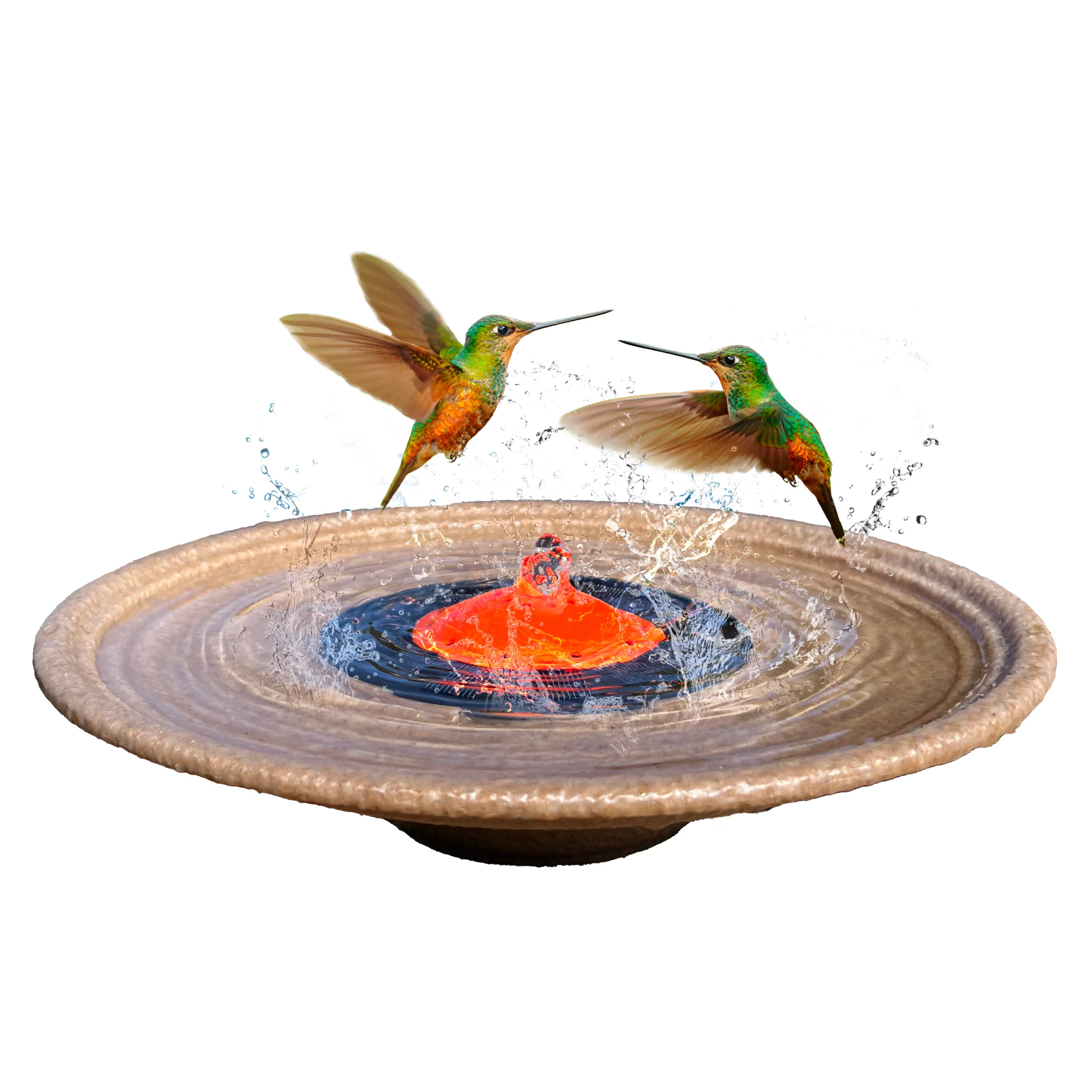 Solar Bubbler Fountain Birdbath Fountain N775487