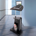 Black Sit-to-Stand Mobile Medical Laptop Computer Cart, Pack of 2 P50118