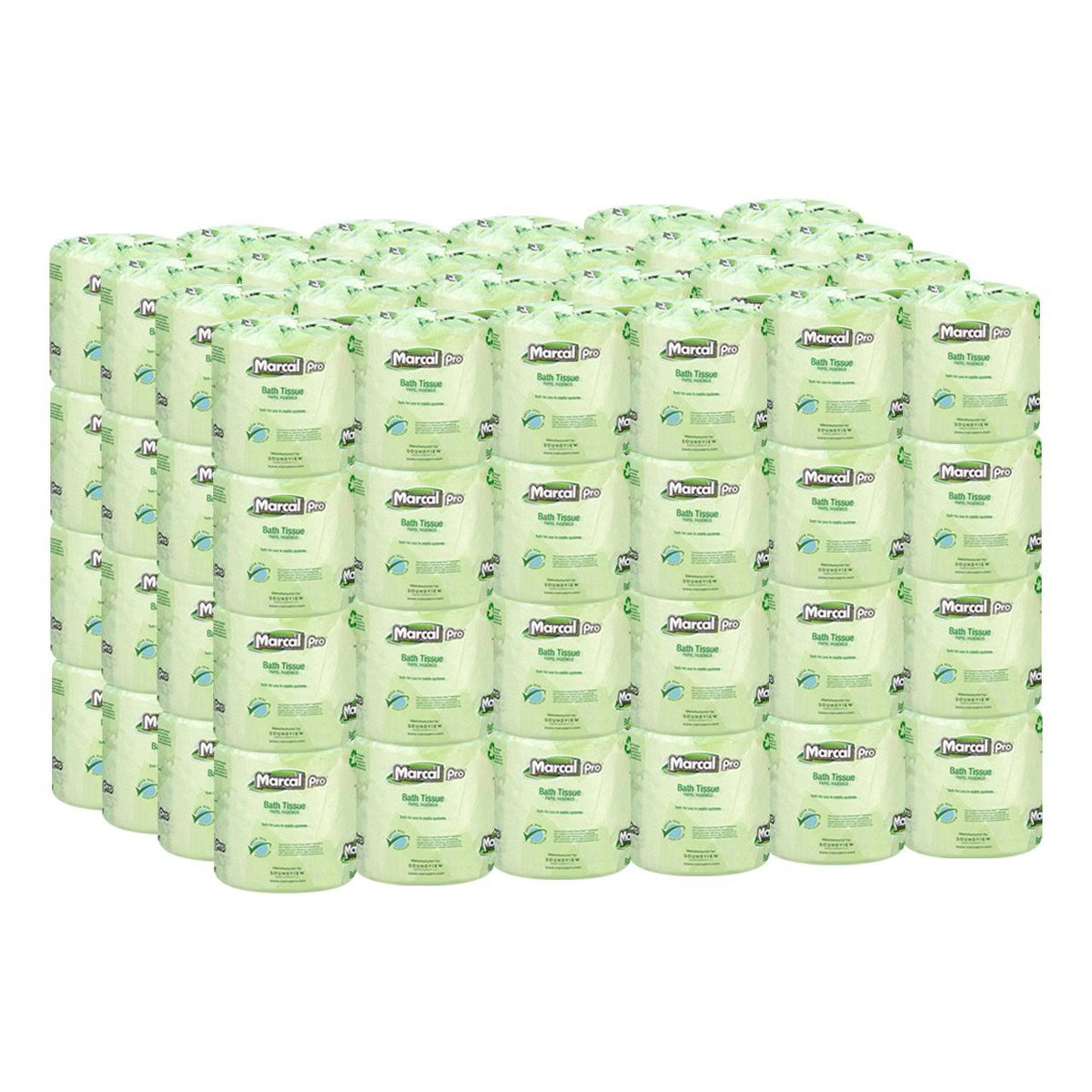 100% Recycled 2-Ply Toilet Paper, 500 Sheets per Roll, 96 Rolls per Case A9433
