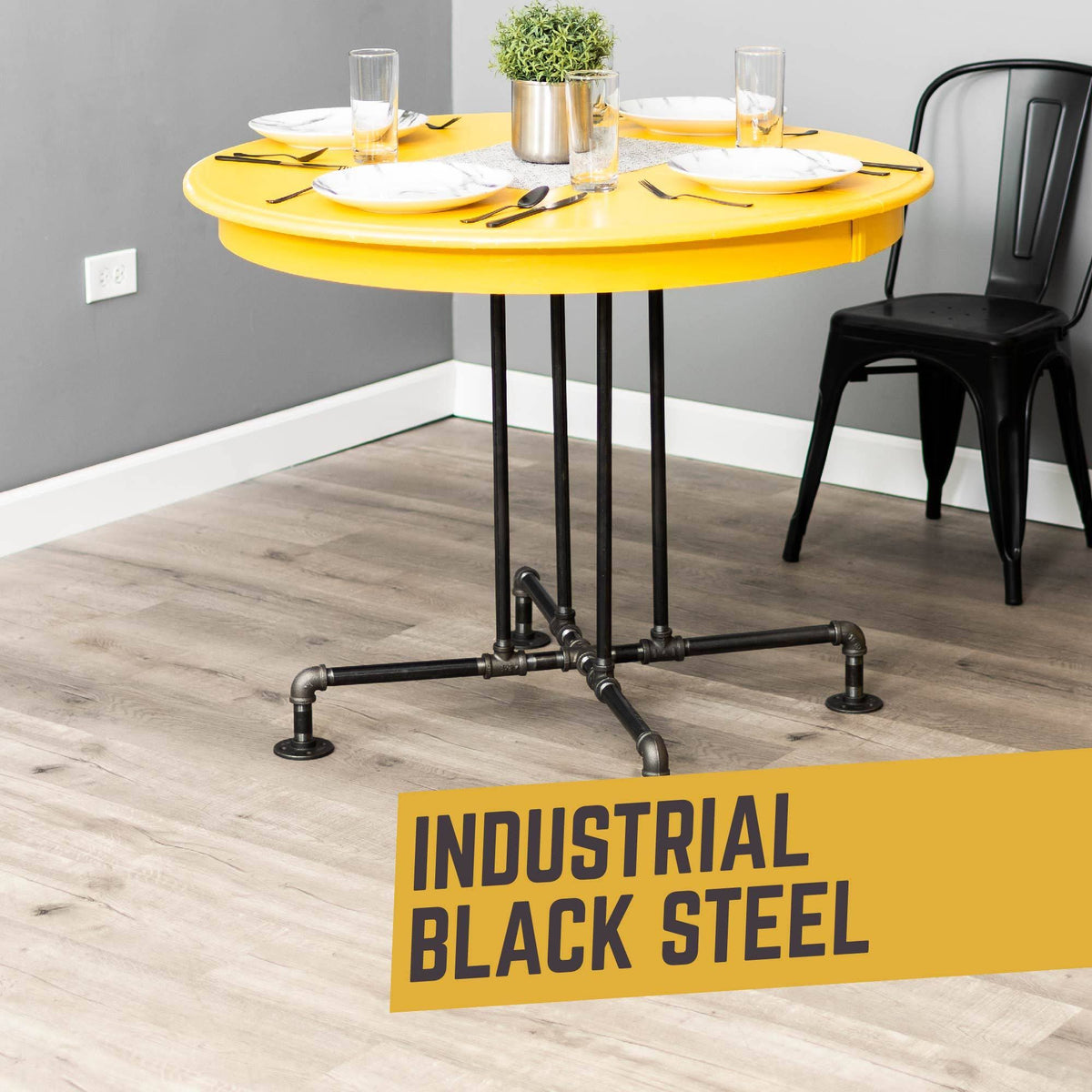 Industrial Steel Pipe Kitchen Table Kit U290