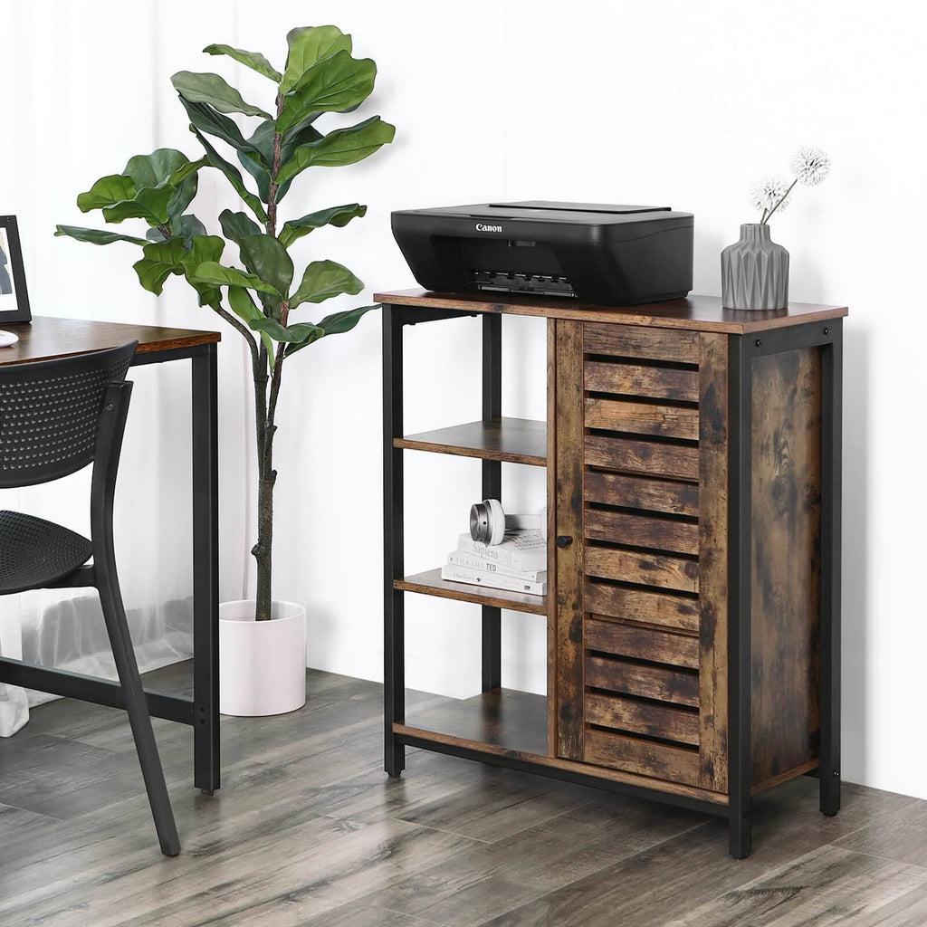 Lowell Storage Cabinet with 3 Shelves and Cupboard M5729