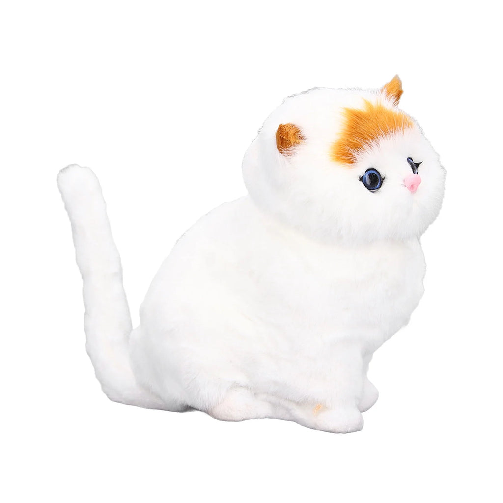 Realistic Cat Stuffed Animal Plushie Toy with Sound S516669
