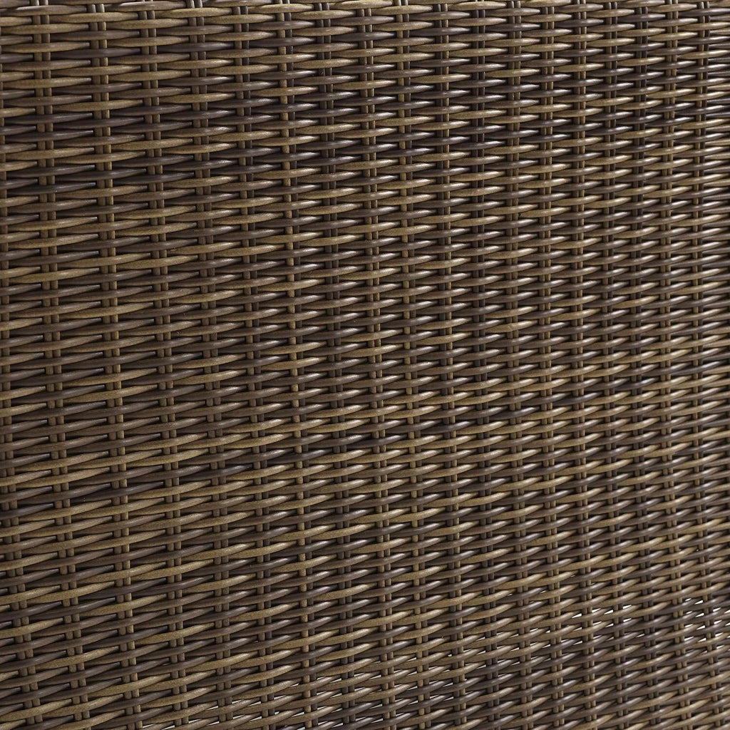 Sangria/Weathered Brown Outdoor Wicker Sofa R24925