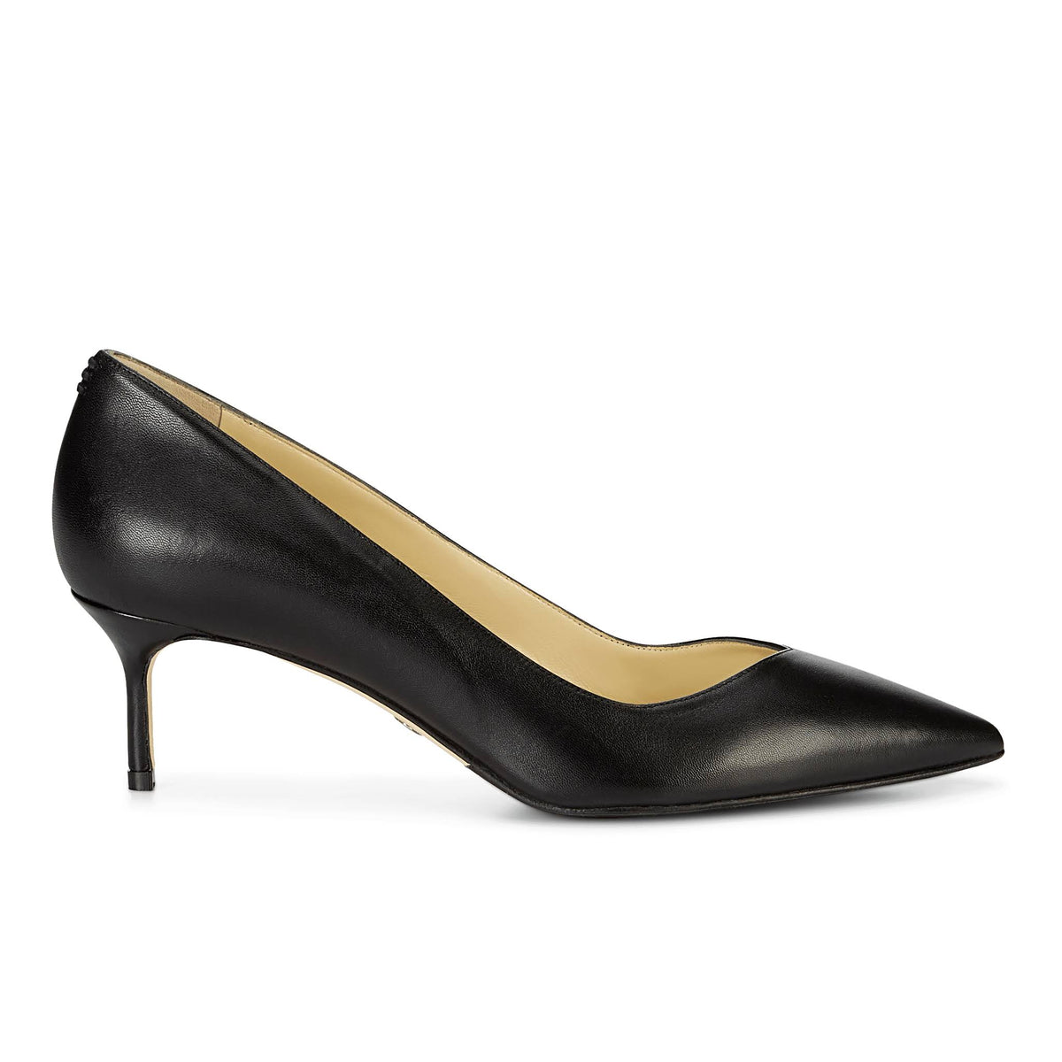 Black Leather Pump M353