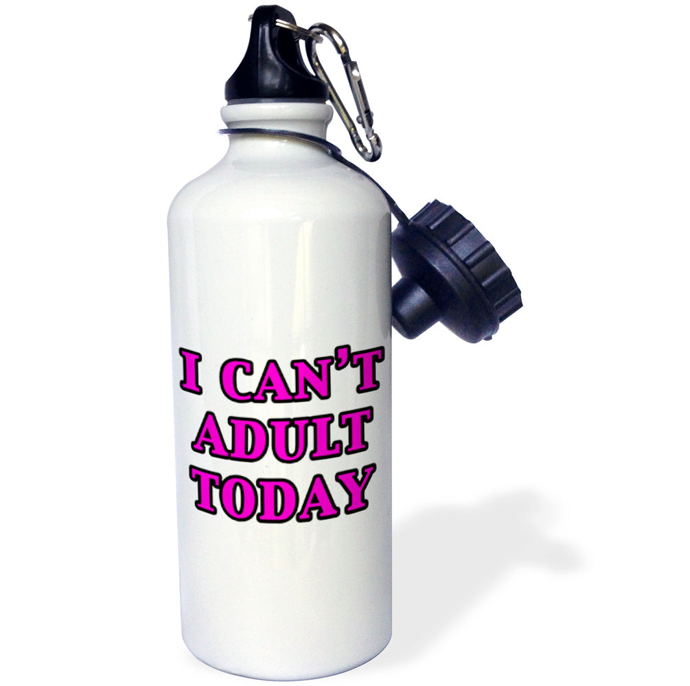 Pink Straw Water Bottle, 21-ounce A470