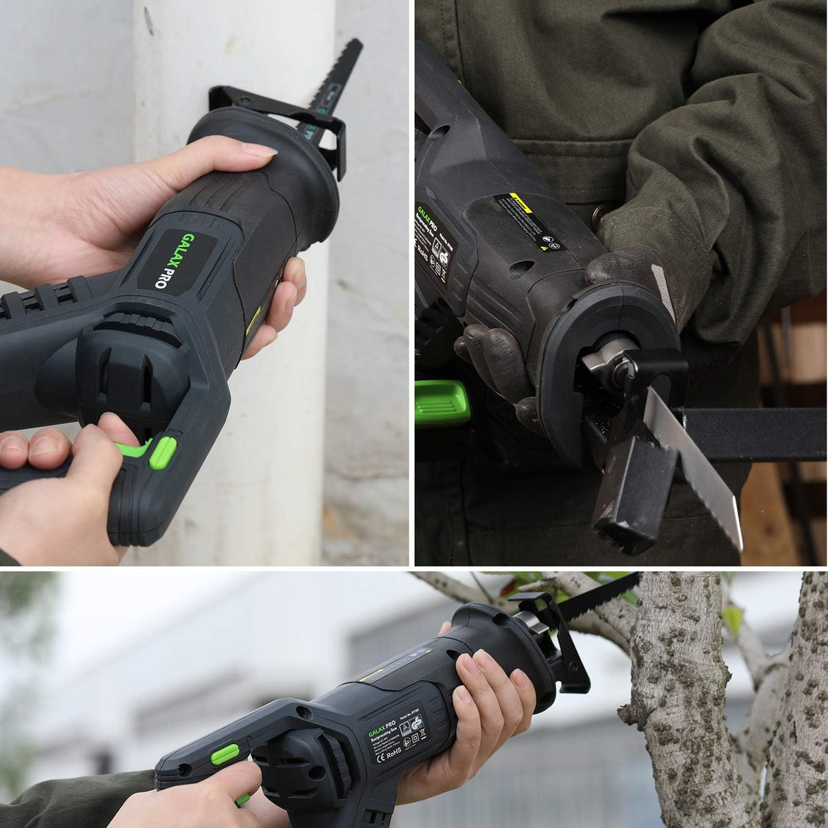 20 V Max Cordless Combo Kit with Impact Drill Driver, Reciprocating Saw, 1.3 Ah Li-ion Battery Pack, Charger, and 7 Blades T329