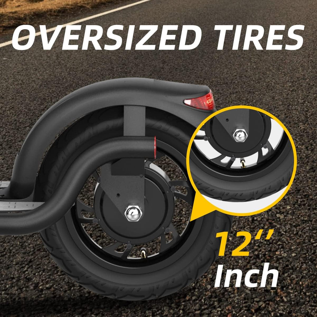 Electric Kick Scooter with 350W Brushless Motor, 50 Miles Long-Range Battery, Foldable J5264