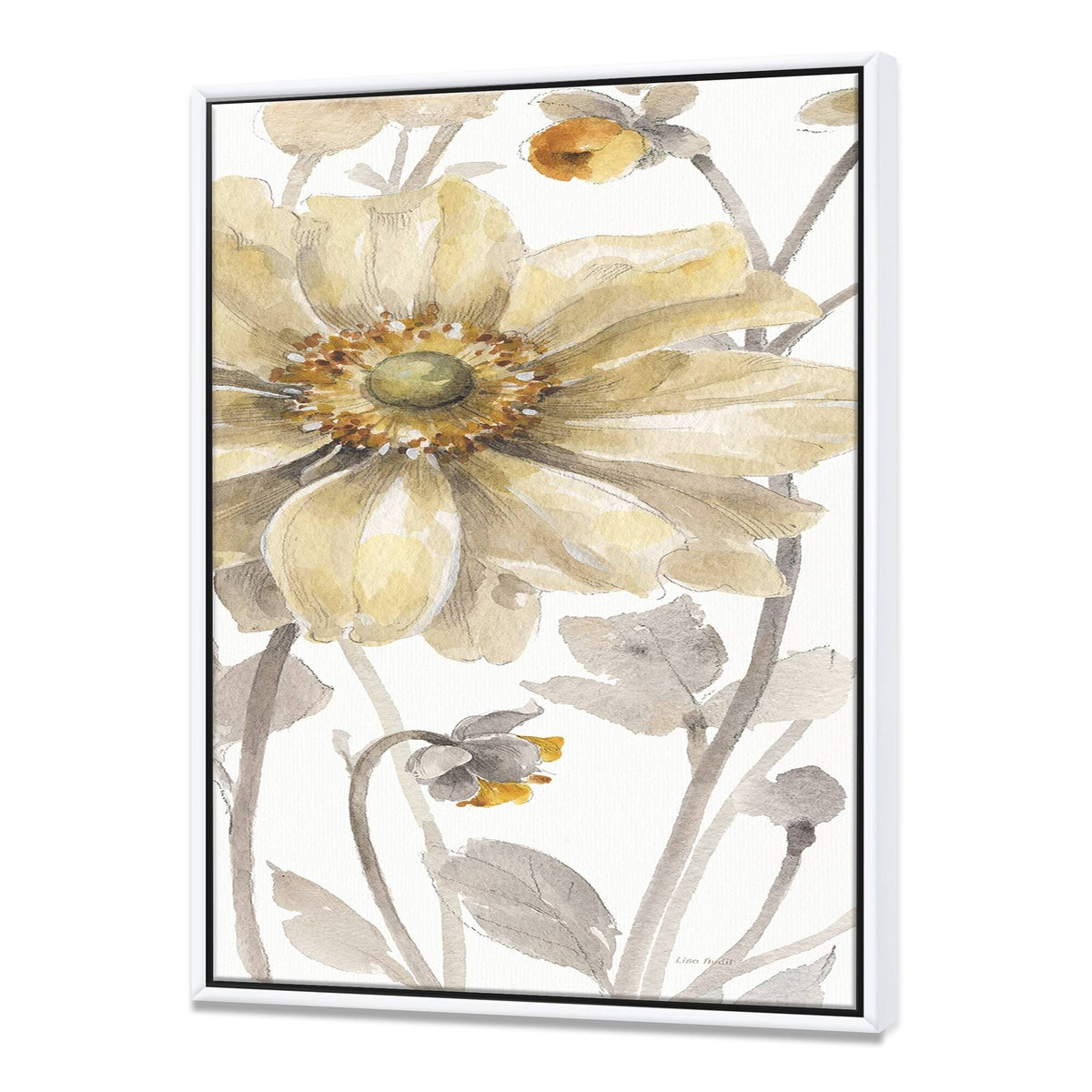 Orange Framed Canvas V78830