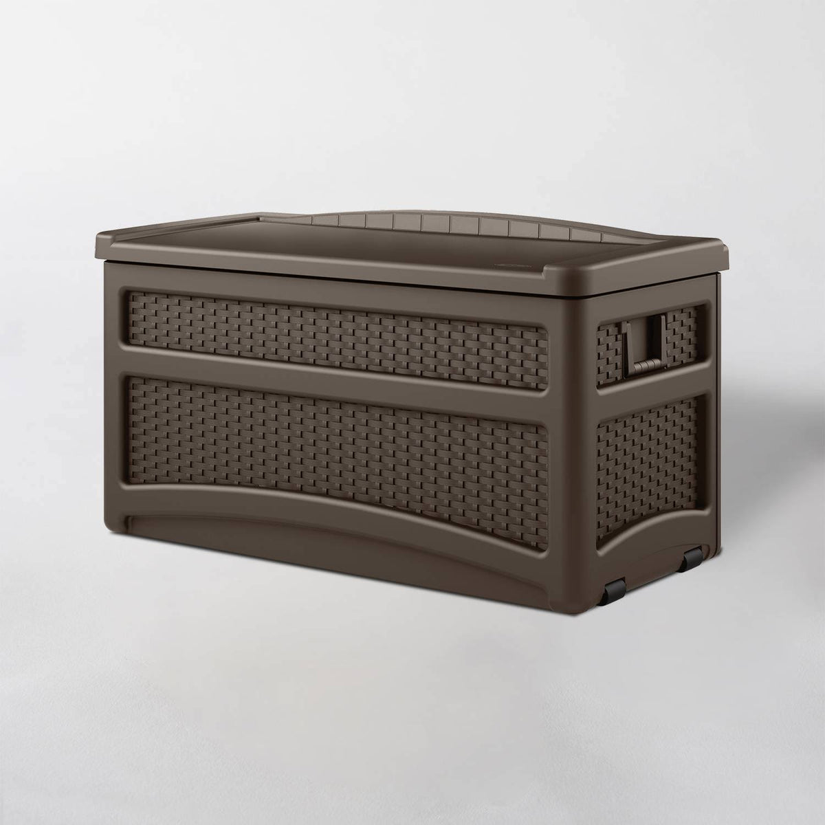 Brown 73gal Resin Deck Box with Seat I9193