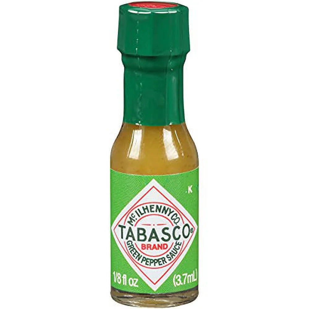 48 Count 1/8 Fl Oz Mini Glass Bottles of Jalapeno Sauce I6517