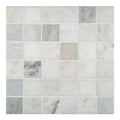 White 12 in. x 12 in. x 10 mm Honed Marble Mosaic Tile P262
