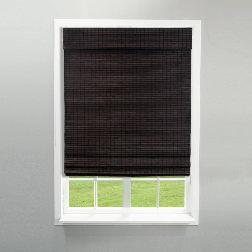 Brown Cordless Roman Shade K4753