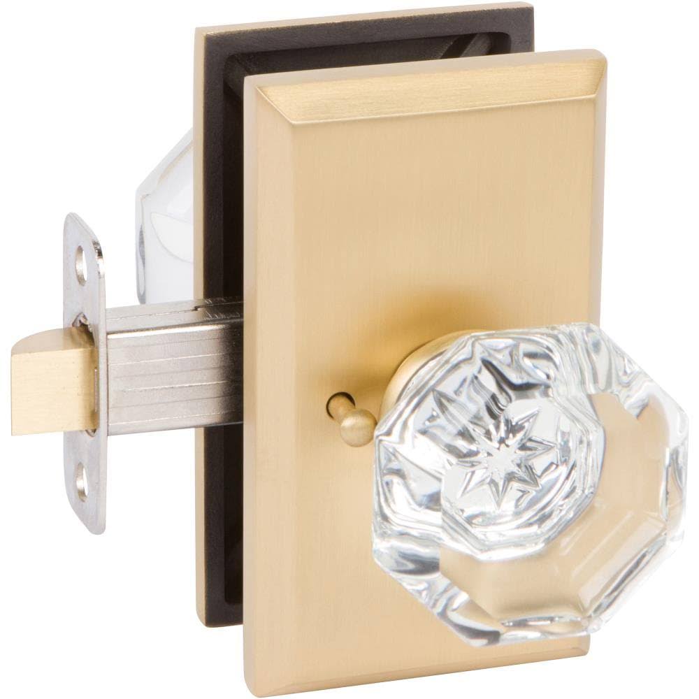 Satin Brass Privacy Door Knob T6108