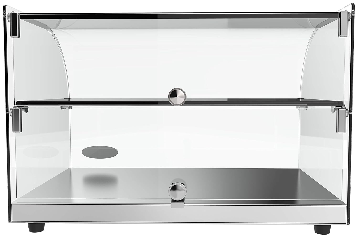22 Commercial Countertop Bakery Display Case with Front Curved Glass and Rear Door L267