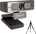 4K Ultra HD Webcam with AI Auto Framing, Wide 125-degree View, Dual Mics & Built-in Privacy Cover, with Tripod J749177