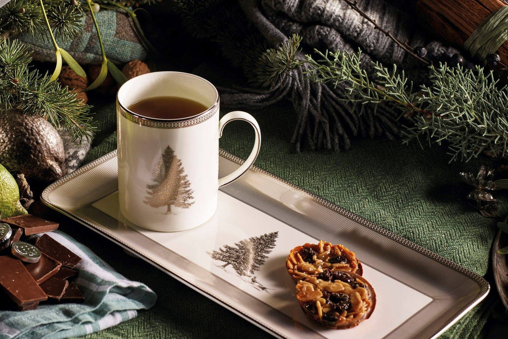 Winter White Rectangular Sandwich Tray G567963